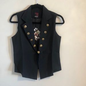 Vest with Gold Buttons